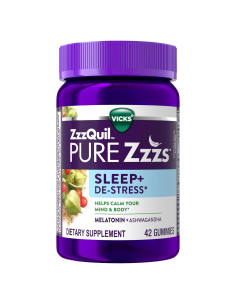 Gomitas ZzzQuil PURE Zzzs De-Stress 42 unidades Vainilla y Mora