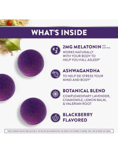 Gomitas ZzzQuil PURE Zzzs De-Stress 42 unidades Vainilla y Mora 2