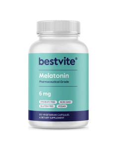Melatonina 6 mg Bestvite - 120 Cápsulas Veganas Sin Gluten