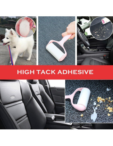 Rodillo Adhesivo YQMAJIM para Pelo de Mascotas con 4 Recargas