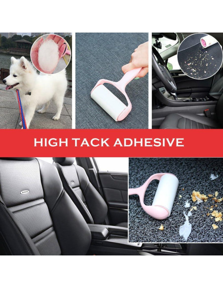 Rodillo Adhesivo YQMAJIM para Pelo de Mascotas con 4 Recargas