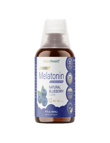 Melatonina líquida 12mg NatureReward 118ml Sabor Arándano