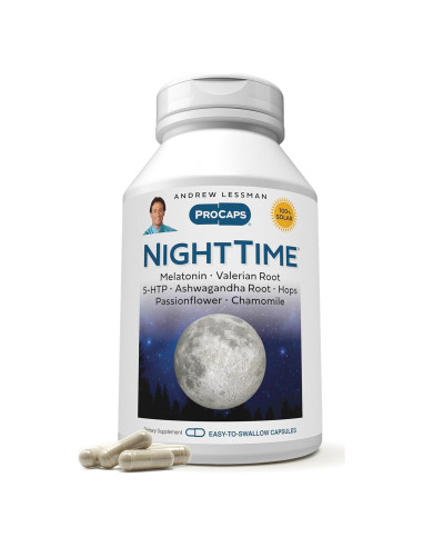 Cápsulas Noche Tiempo Andrew Lessman 60 Unidades Melatonina