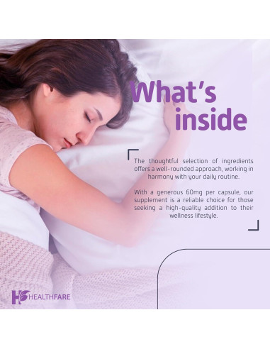 Melatonina 60mg HealthFare 90 Tabletas Vegetariana Sin OGM
