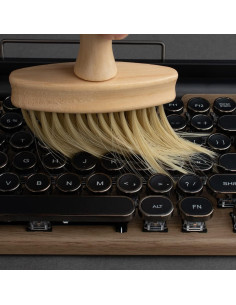 Cepillo de Limpieza de Teclado SUEHIODHY de Madera Antiestática 2