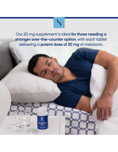 Melatonina 20 mg Snugell con Vitamina B6 - 120 Tabletas Rápidas