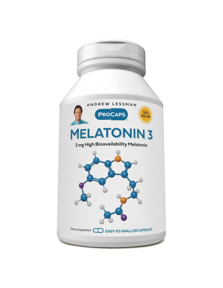 Melatonina 3 mg Andrew Lessman - 240 Cápsulas para Sueño Reparador