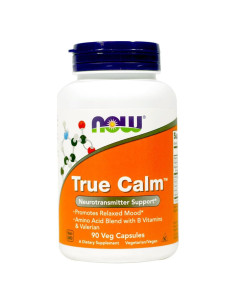 Now Foods True Calm Amino Relaxer 180 Cápsulas Veganas