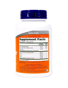 Now Foods True Calm Amino Relaxer 180 Cápsulas Veganas 2