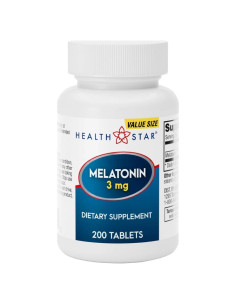 Tabletas de Melatonina GeriCare 3mg - 200 Unidades - Sueño Natural