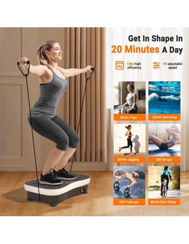 Máquina de Ejercicio Placa de Vibración TODO 2023 con Control Remoto