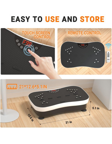 Máquina de Ejercicio Placa de Vibración TODO 2023 con Control Remoto