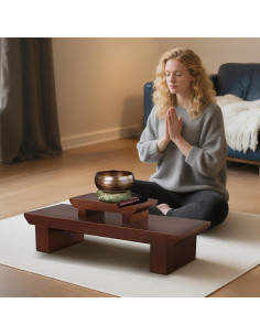 Mesa de Altar de Meditación Lotoo 52.8x19x10cm Madera 2