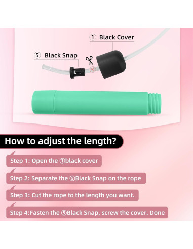 Cuerda de Salto LED Ajustable Brokensnatch 2.8m Verde