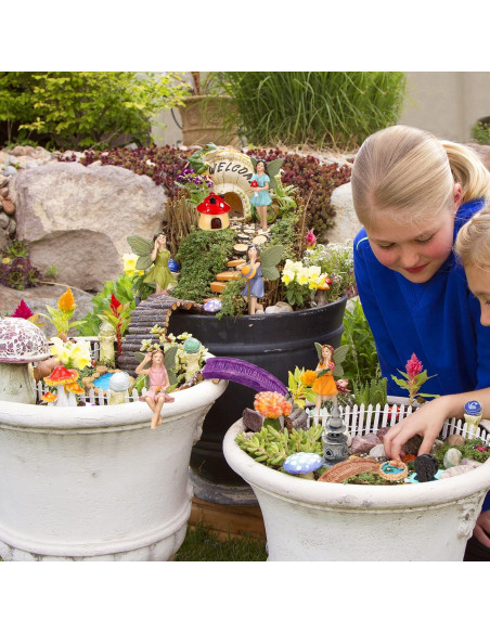 19 Piezas Accesorios de Jardín Unittype Hada Miniaturas