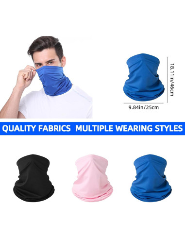 Gafas de Motocicleta YISUGOOC UV 3 Pares + Cuello Gaiter