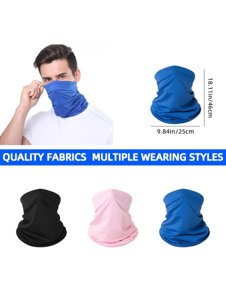 Gafas de Motocicleta YISUGOOC UV 3 Pares + Cuello Gaiter