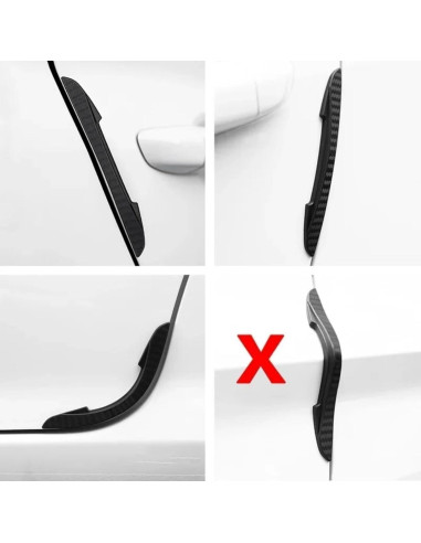 Protector de Puerta de Coche Genérico Anticolisión 4 Piezas