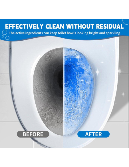 Tabletas Limpiadoras de Inodoro MyKlens, 6 Paquetes, Azul