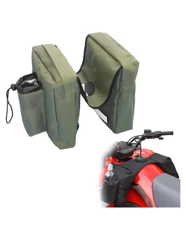 Bolsa de Tanque de Motocicleta Wevdn Impermeable Verde Militar