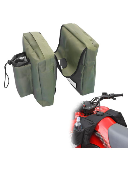 Bolsa de Tanque de Motocicleta Wevdn Impermeable Verde Militar