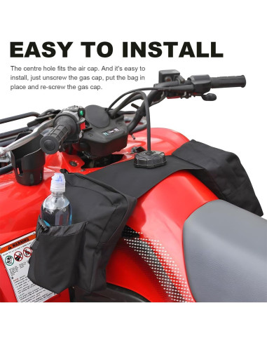 Bolsa de Tanque de Motocicleta Wevdn Impermeable Verde Militar