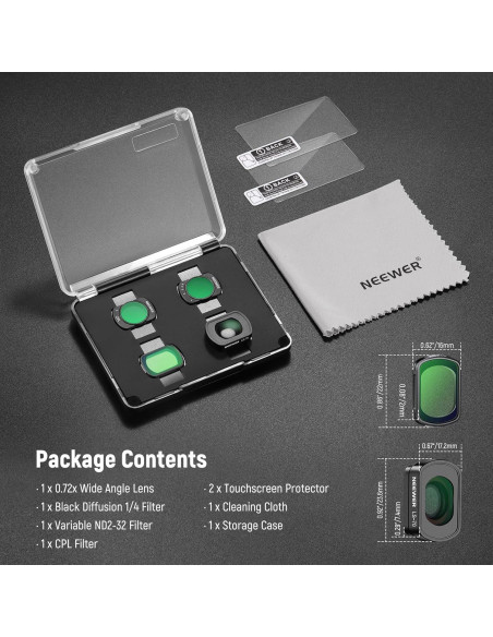 Juego de Filtros ND Magnéticos NEEWER para DJI Osmo Pocket 3