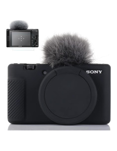Funda protectora para cámara Sony ZV-1 - Silicona negra