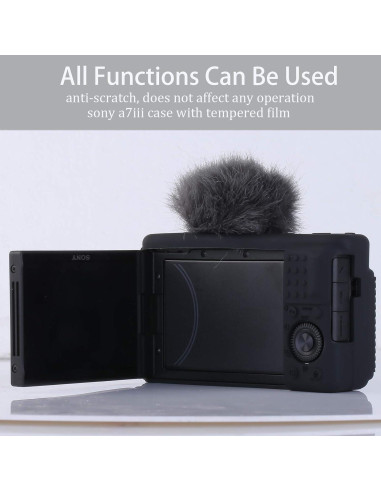 Funda protectora para cámara Sony ZV-1 - Silicona negra