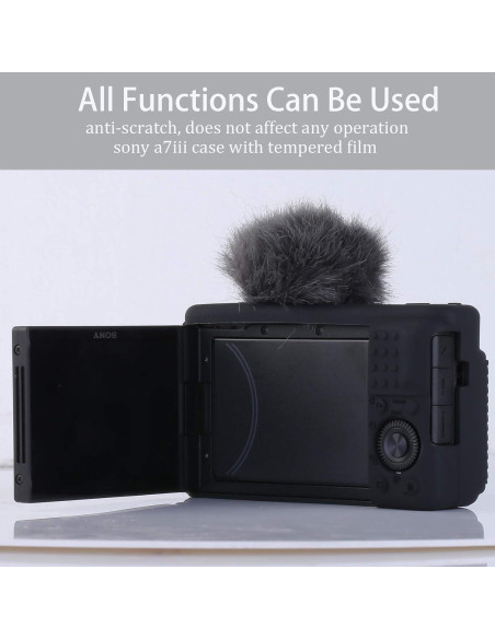 Funda protectora para cámara Sony ZV-1 - Silicona negra