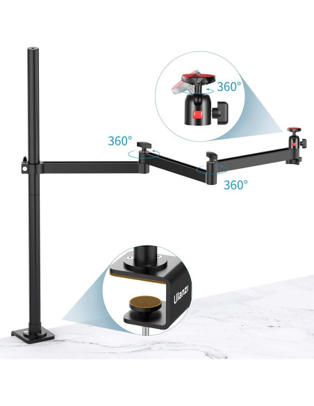 Soporte de escritorio para cámara ULANZI ULS01 con brazo flexible
