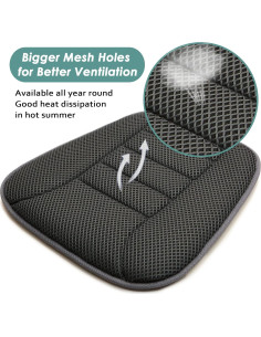 Cojín de Asiento de Coche AEROiVi 3D Transpirable 45x43cm 2