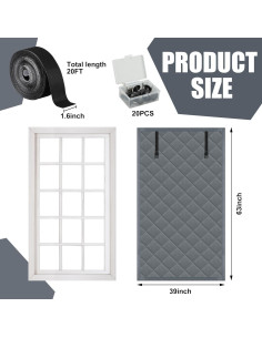 Cubierta de Ventana Aislante Térmica Fairooth 99x160cm Gris 2