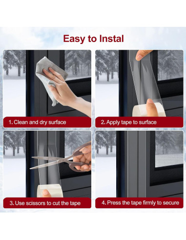 Cinta de Sellado para Ventanas Litaibai 5 cm x 10 m Transparente