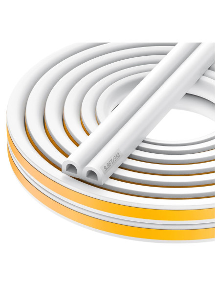 Tira de Sellado de Espuma Nest Timber 3m Aislante Blanco