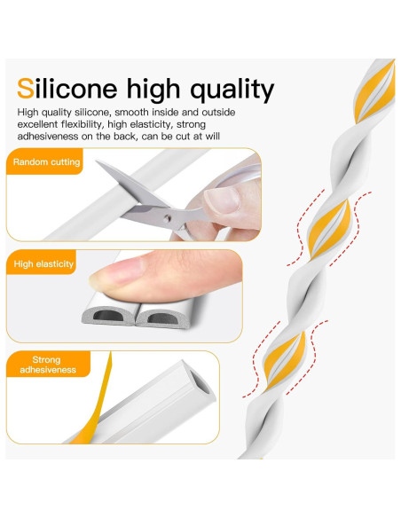 Tira de Sellado de Espuma Nest Timber 3m Aislante Blanco