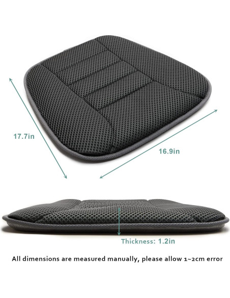 Cojín de Asiento de Coche AEROiVi 3D Transpirable 45x43cm