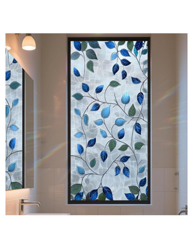 Película de Privacidad AOHMPT 3D Floral 99.8x44.5cm