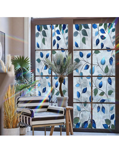 Película de Privacidad AOHMPT 3D Floral 99.8x44.5cm