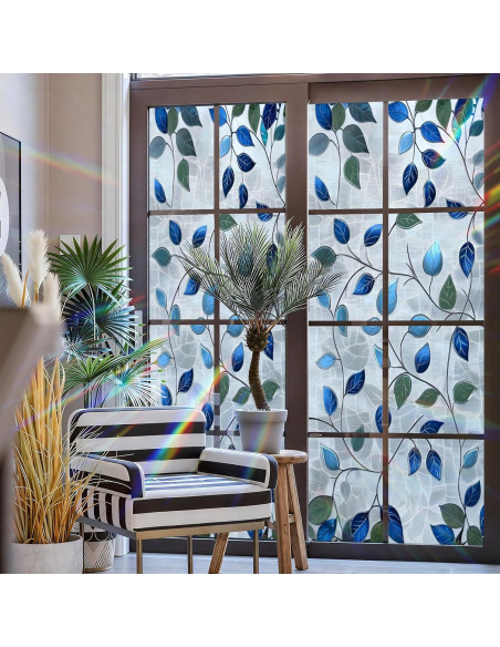 Película de Privacidad AOHMPT 3D Floral 99.8x44.5cm