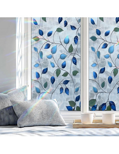 Película de Privacidad AOHMPT 3D Floral 99.8x44.5cm