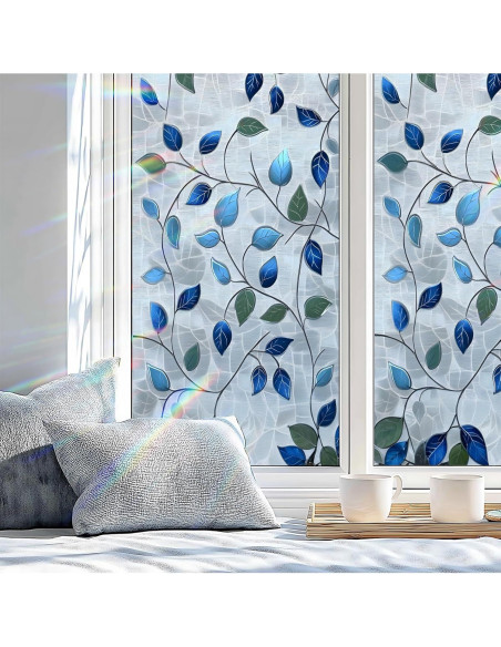 Película de Privacidad AOHMPT 3D Floral 99.8x44.5cm