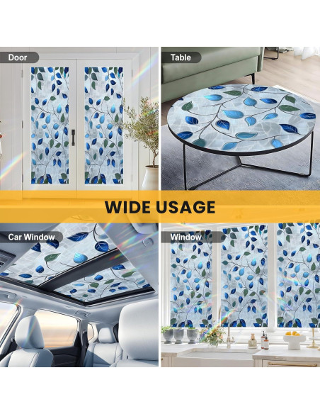 Película de Privacidad AOHMPT 3D Floral 99.8x44.5cm