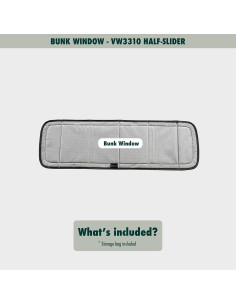 Cubierta Aislante Ventana Deslizante Redpoint 84x25 cm Gris 2