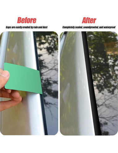 Sellado T de Goma 30mm LuLuya para Parabrisas y Ventanas 3M