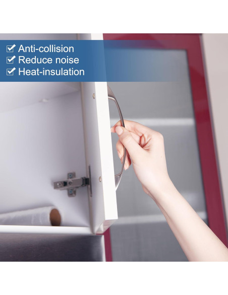 Tira de Sellado de Espuma de Silicona PATIKIL 3m x 3mm Blanca