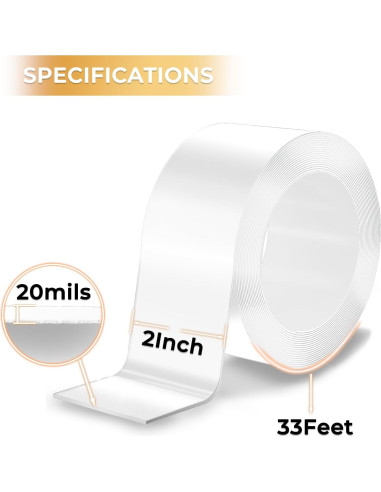 Cinta de Sellado de Ventanas SWRT 20 Mil 2x10.06m Transparente