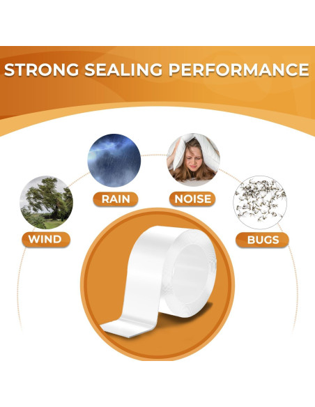 Cinta de Sellado de Ventanas SWRT 20 Mil 2x10.06m Transparente