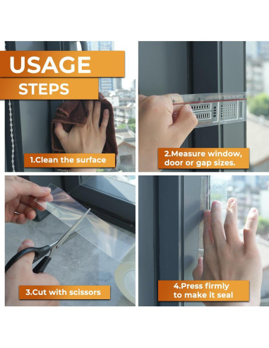 Cinta de Sellado de Ventanas SWRT 20 Mil 2x10.06m Transparente