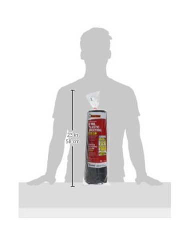 Lona de Polietileno Frost King P1025/3B 3m x 7.62m Negra